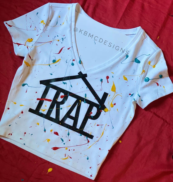 TRAP PAINT crop/ shirt